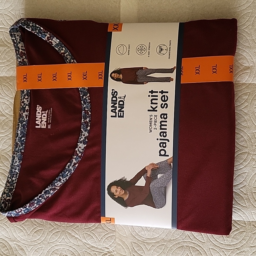 LANDS END WOMEN'S 2PC PAJAMA SET - Picture 5 of 8
